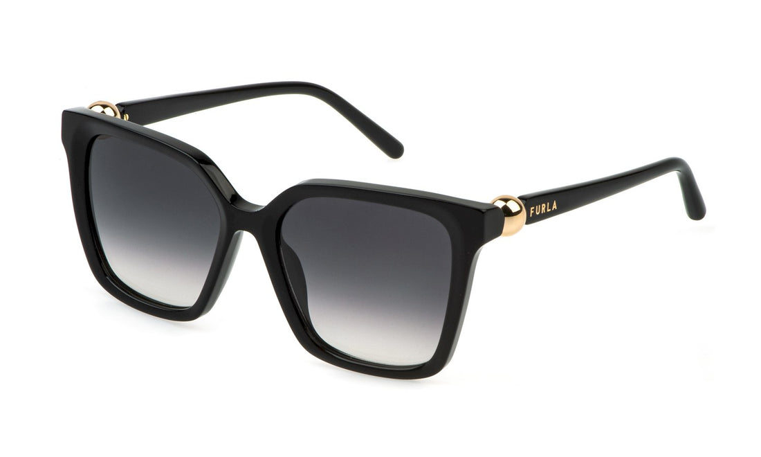 Solglasögon furla sfu888 0700 negro square femenino storlek 54mm - Huvudvy