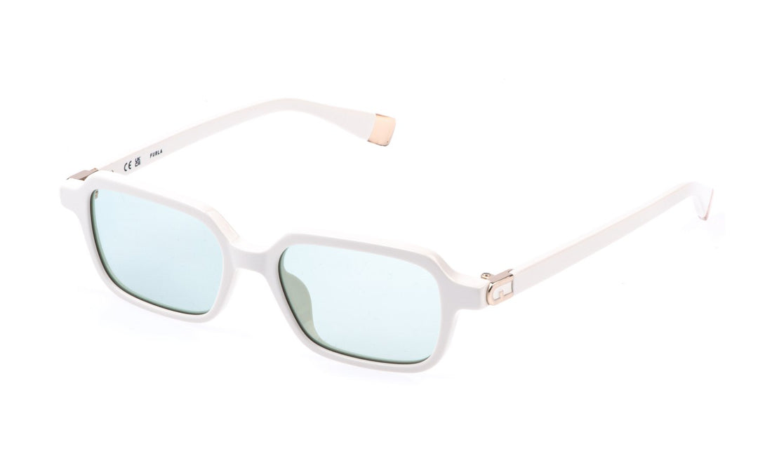 Solglasögon furla sfu971 0847 blanco square femenino storlek 50mm - Huvudvy