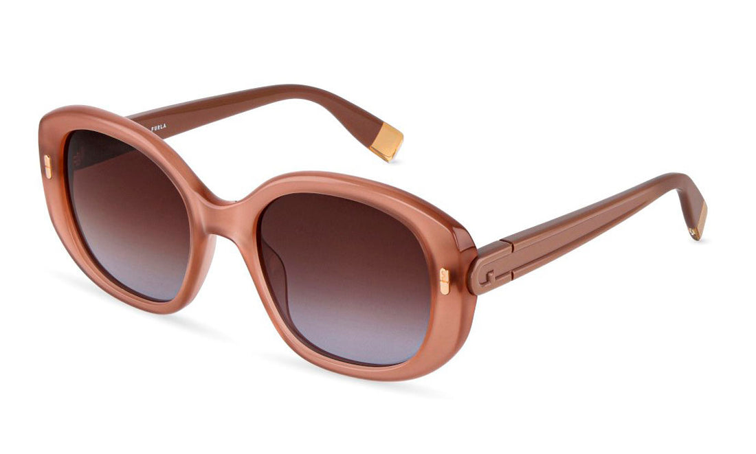 Gafas de sol furla sfub10 06xm marron oval femenino talla 54mm - Vista principal