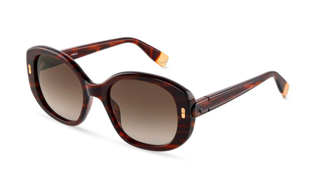 Gafas de sol furla sfub10 0c10 havana oval femenino talla 54mm - Vista principal