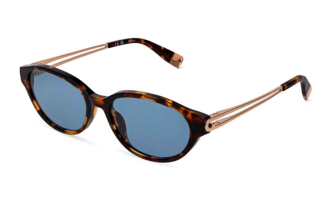 Occhiali da sole furla sfub31 0741 havana oval femenino taglia 55mm - Vista principale