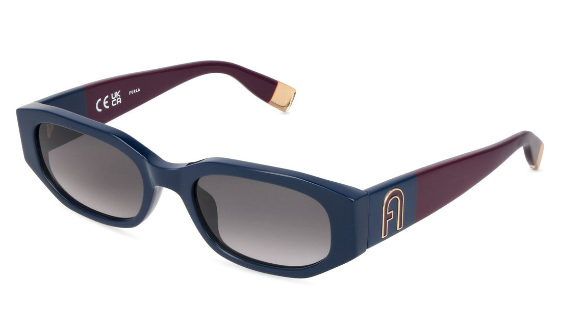 Lunettes de soleil furla sfub47v 0d82 azul geometric femenino taille 55mm - Vue principale