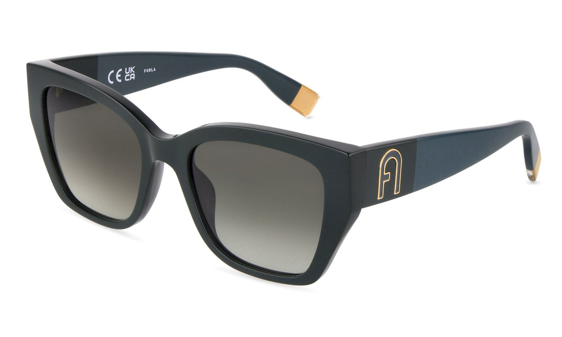 Lunettes de soleil furla sfub48v 06wt verde square femenino taille 54mm - Vue principale
