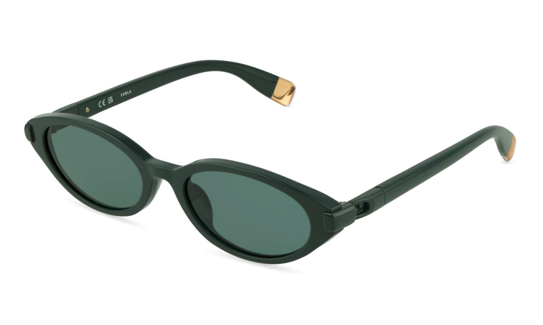 Lunettes de soleil furla sfub49 0859 verde oval femenino taille 54mm - Vue principale