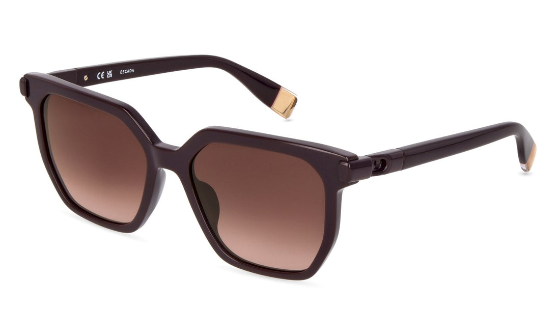 Óculos de sol furla sfub50 09hb morado geometric femenino tamanho 54mm - Vista principal