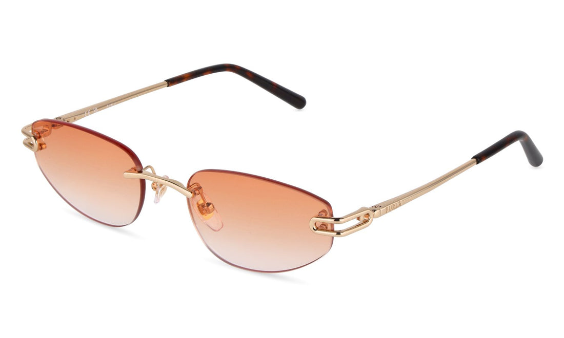 Lunettes de soleil furla sfub52 0300 dorado oval femenino taille 56mm - Vue principale