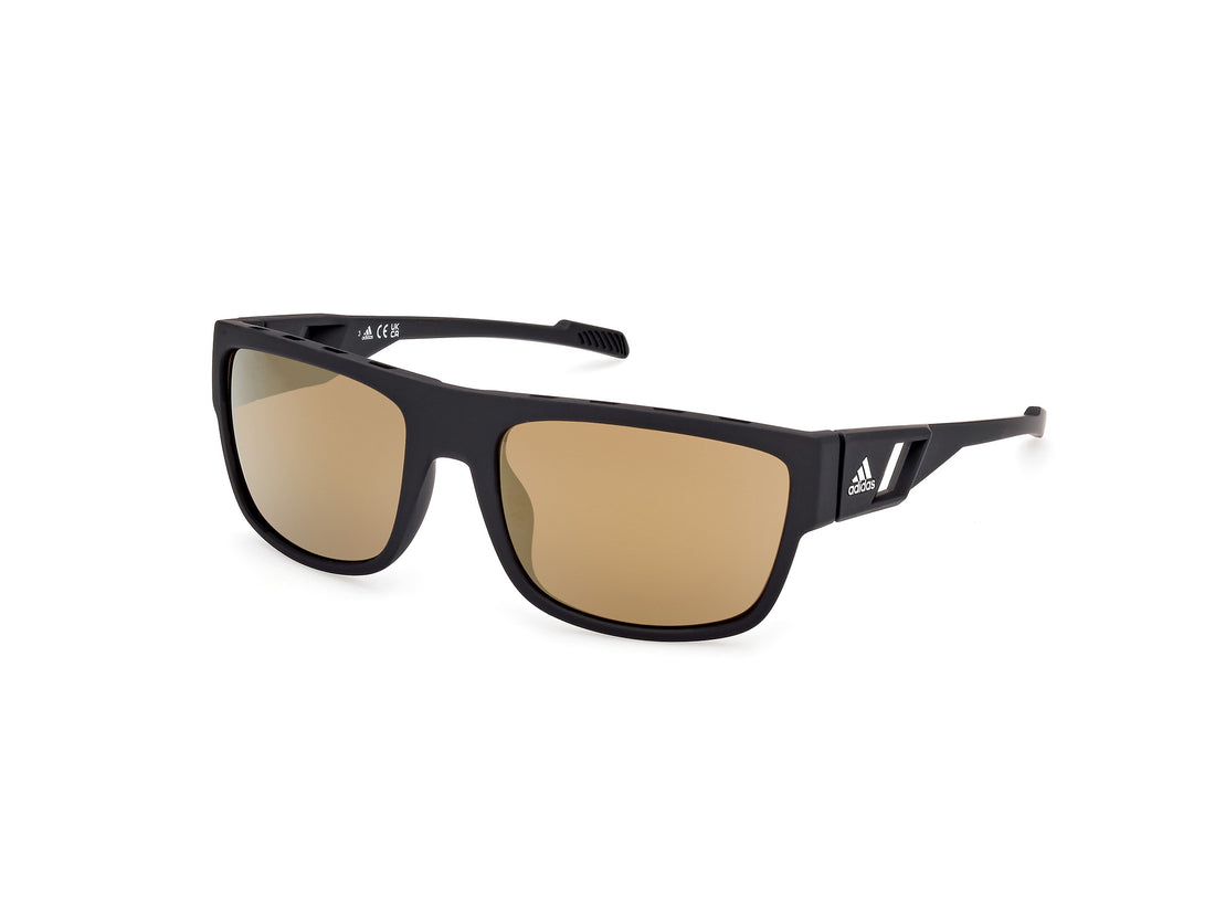 Solglasögon adidas sport sp0082 02g negro masculino storlek 60mm - Huvudvy