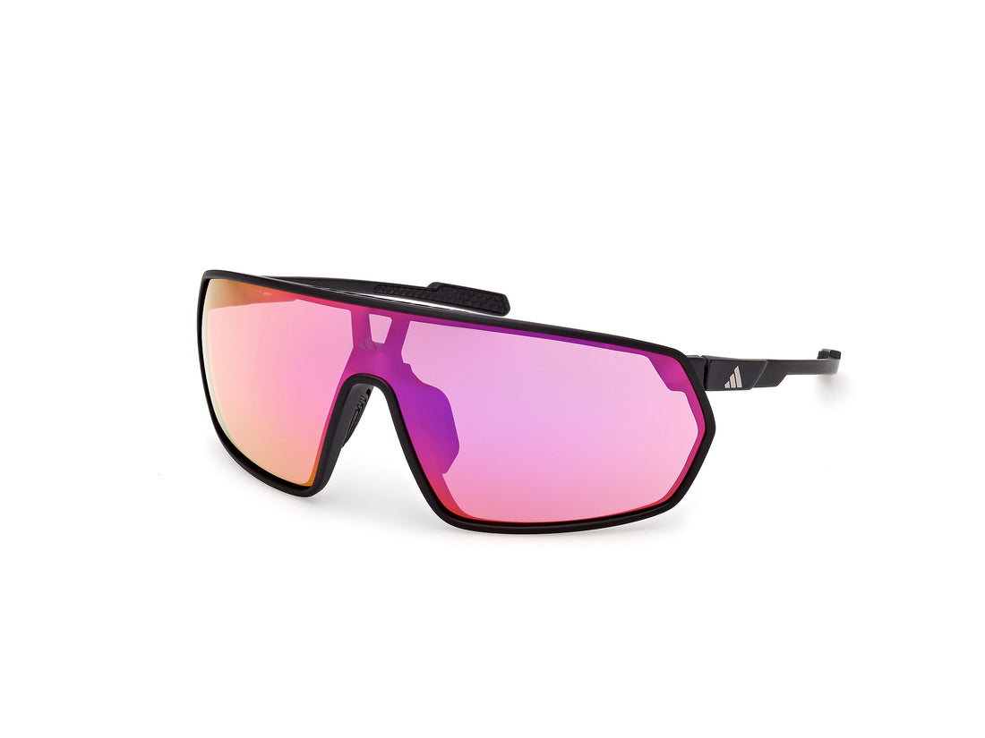 Solglasögon adidas sport sp0088 02z negro shield unisex storlek 0mm - Huvudvy