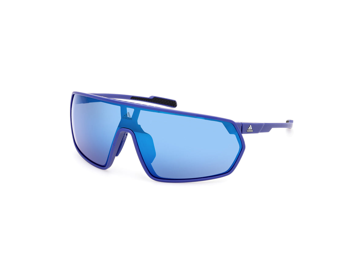 Solglasögon adidas sport sp0088 91q azul unisex storlek 0mm - Huvudvy