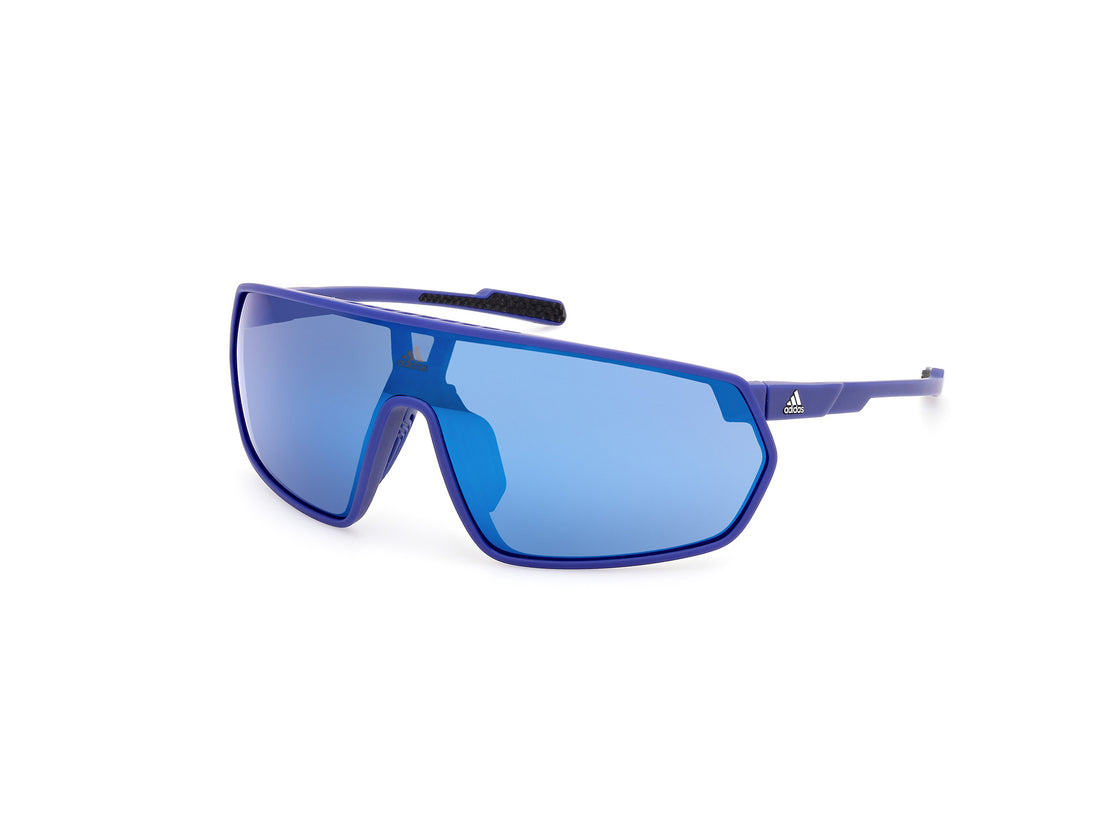 Solglasögon adidas sport sp0089 91q azul unisex storlek 0mm - Huvudvy