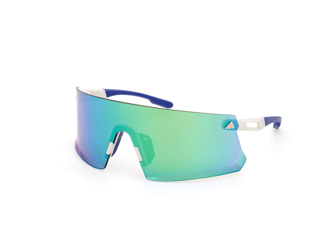 Solglasögon adidas sport sp0090 21q blanco unisex storlek 0mm - Huvudvy