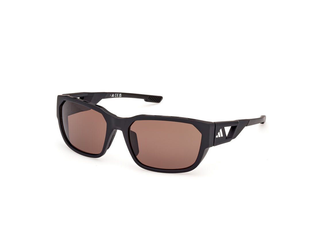 Solglasögon adidas sport sp0092 02e negro masculino storlek 58mm - Huvudvy