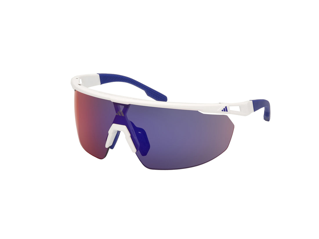 Solglasögon adidas sport sp0095 21z blanco unisex storlek 0mm - Huvudvy