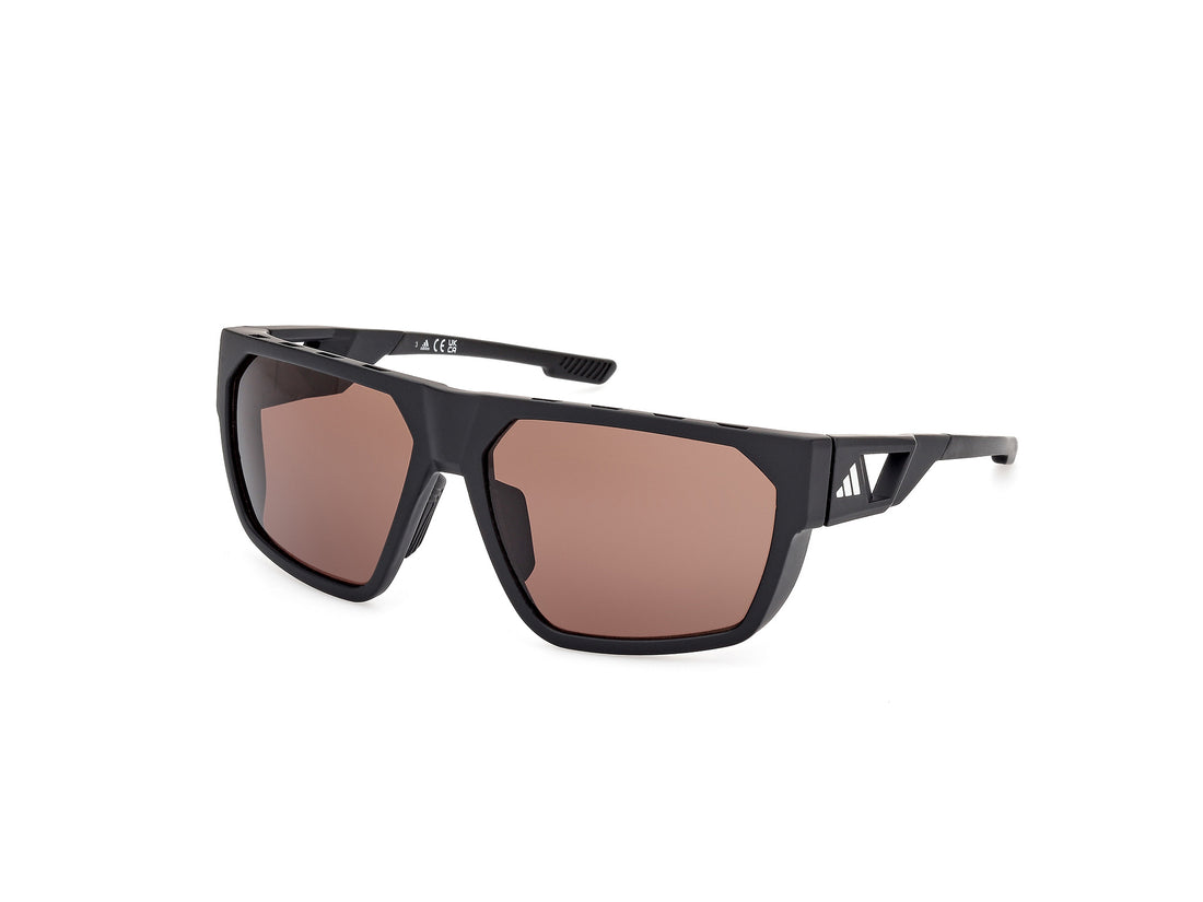 Solglasögon adidas sport sp0097 actv classic 02e negro oval masculino storlek 61mm - Huvudvy