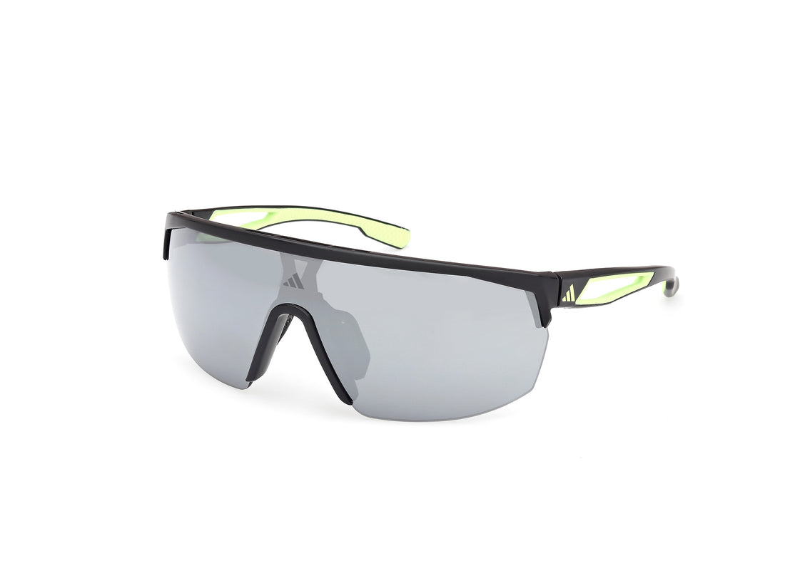Solglasögon adidas sport sp0099 02c negro shield unisex storlek 0mm - Huvudvy