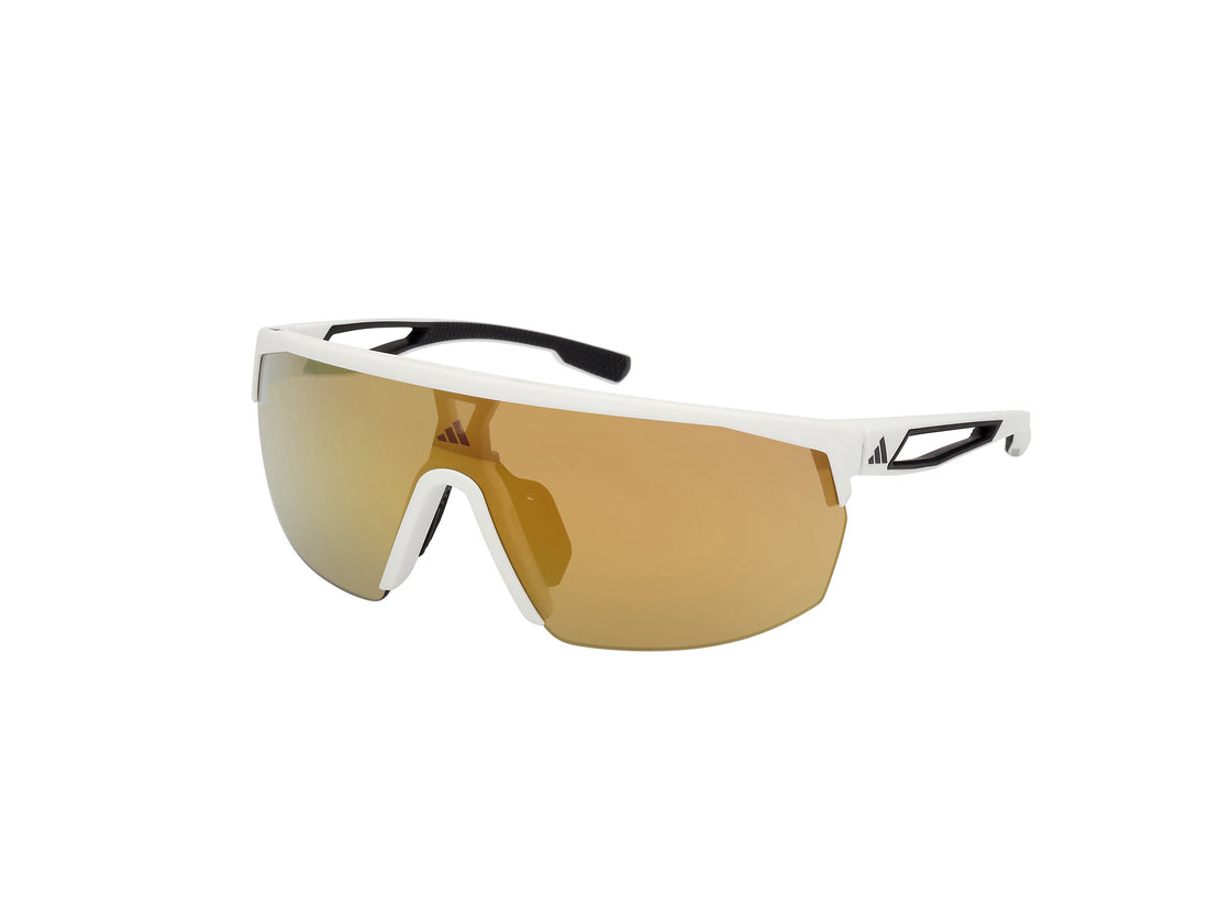 Solglasögon adidas sport sp0099 21g blanco shield unisex storlek 0mm - Huvudvy