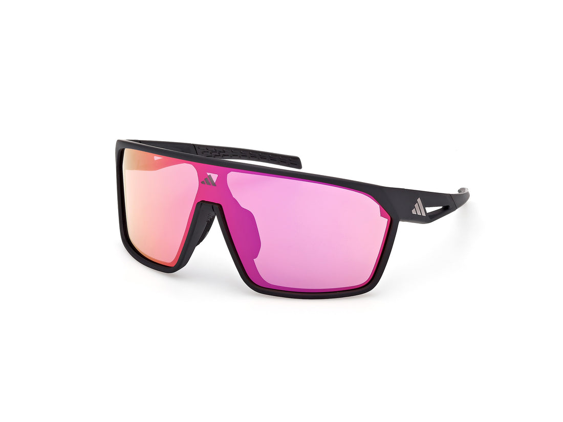 Solglasögon adidas sport sp0108 02z negro shield unisex storlek 0mm - Huvudvy