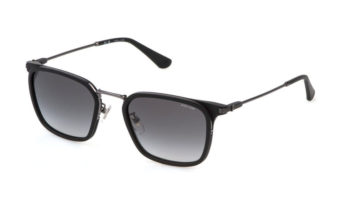 Okulary przeciwsłoneczne police splp27 0568 plateado square masculino rozmiar 54mm - Widok główny