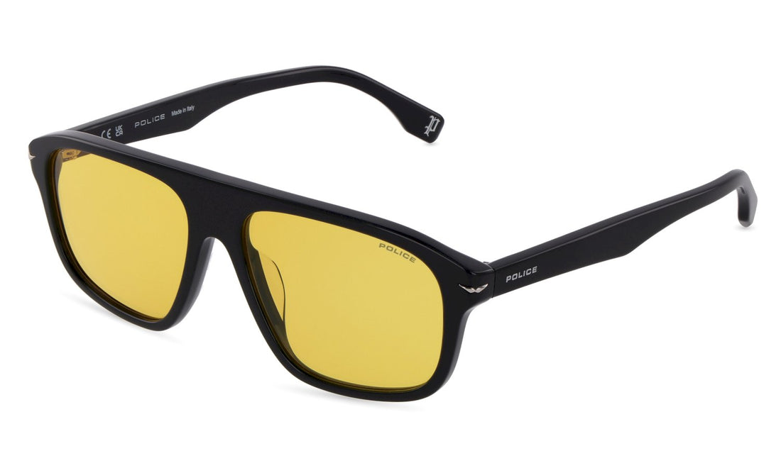 Óculos de sol police splq65 700g negro square masculino tamanho 55mm - Vista principal