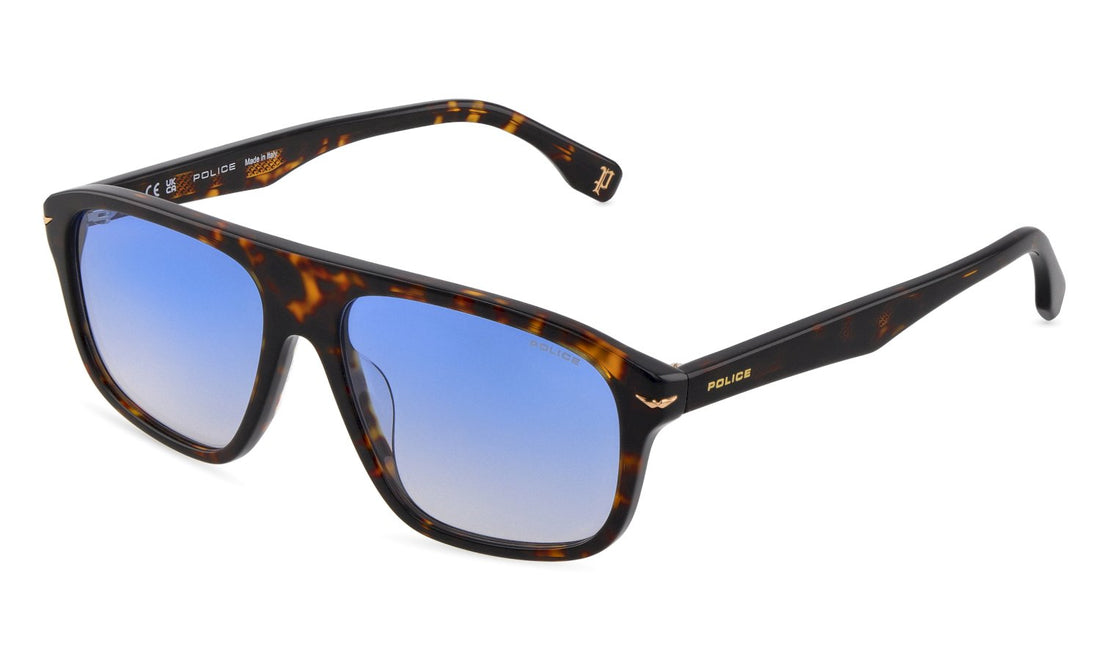 Óculos de sol police splq65 722b havana square masculino tamanho 55mm - Vista principal