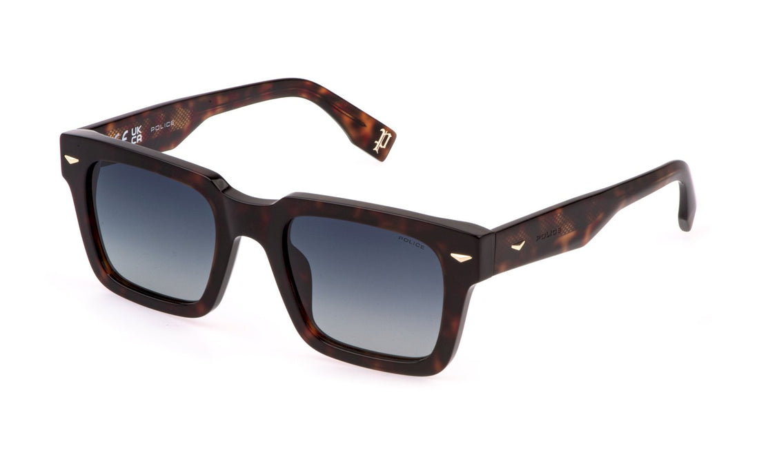 Occhiali da sole police splq88 0722 havana square masculino taglia 52mm - Vista principale