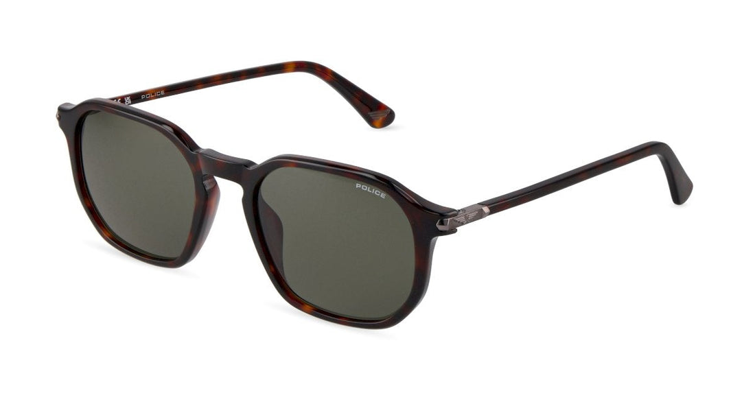 Lunettes de soleil police splu69 0722 havana geometric masculino taille 53mm - Vue principale