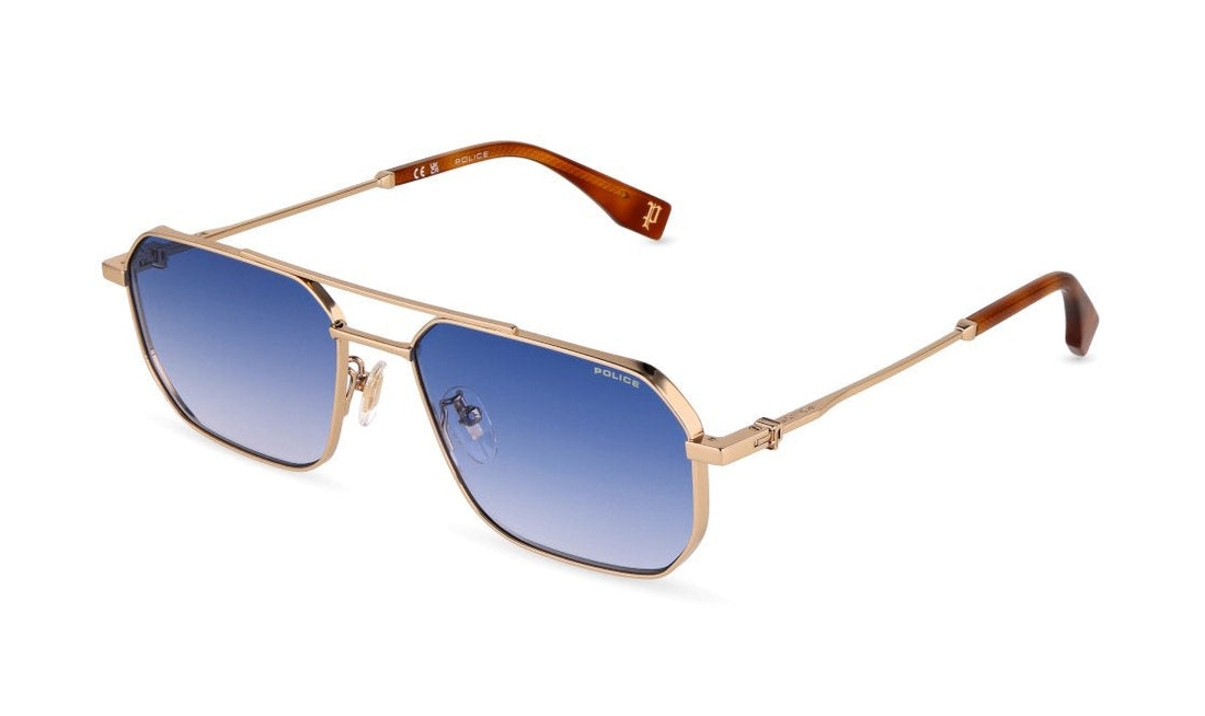 Occhiali da sole police splu74 300y dorado geometric masculino taglia 58mm - Vista principale
