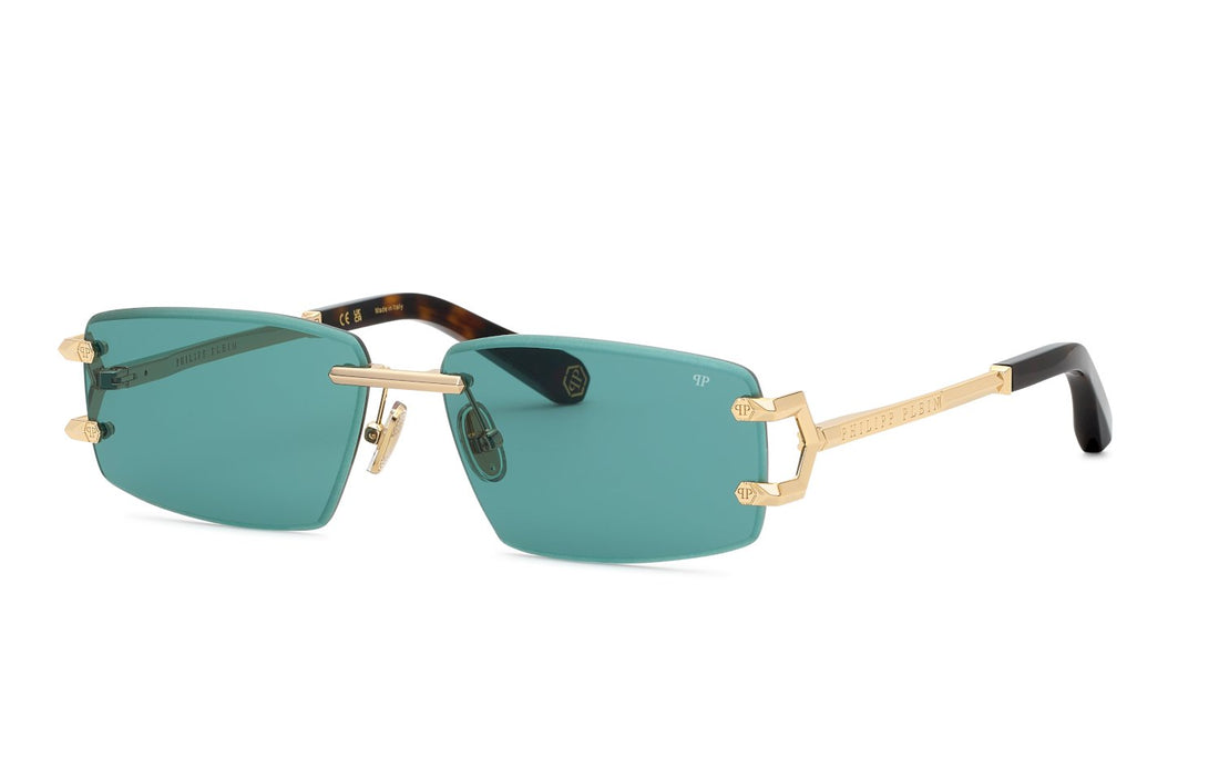 Óculos de sol philipp plein spp276m 300v dorado geometric masculino tamanho 60mm - Vista principal