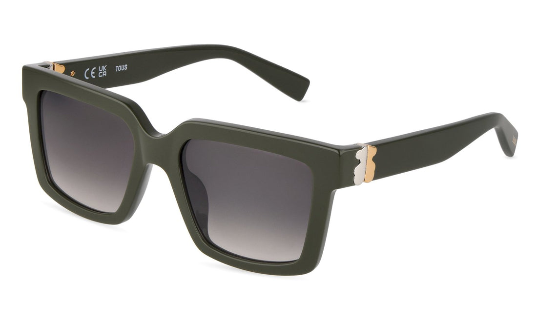Óculos de sol tous stod62 0c36 verde square femenino tamanho 52mm - Vista principal