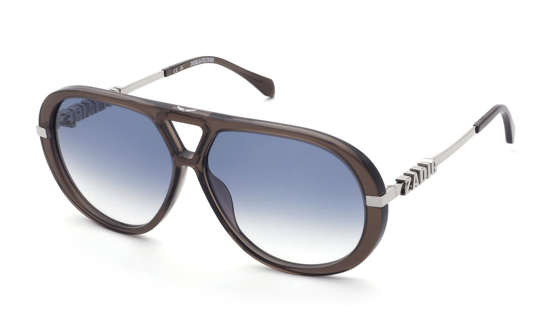 Gafas de sol zadig&voltaire szv450 0t88 marron pilot unisex talla 64mm - Vista principal