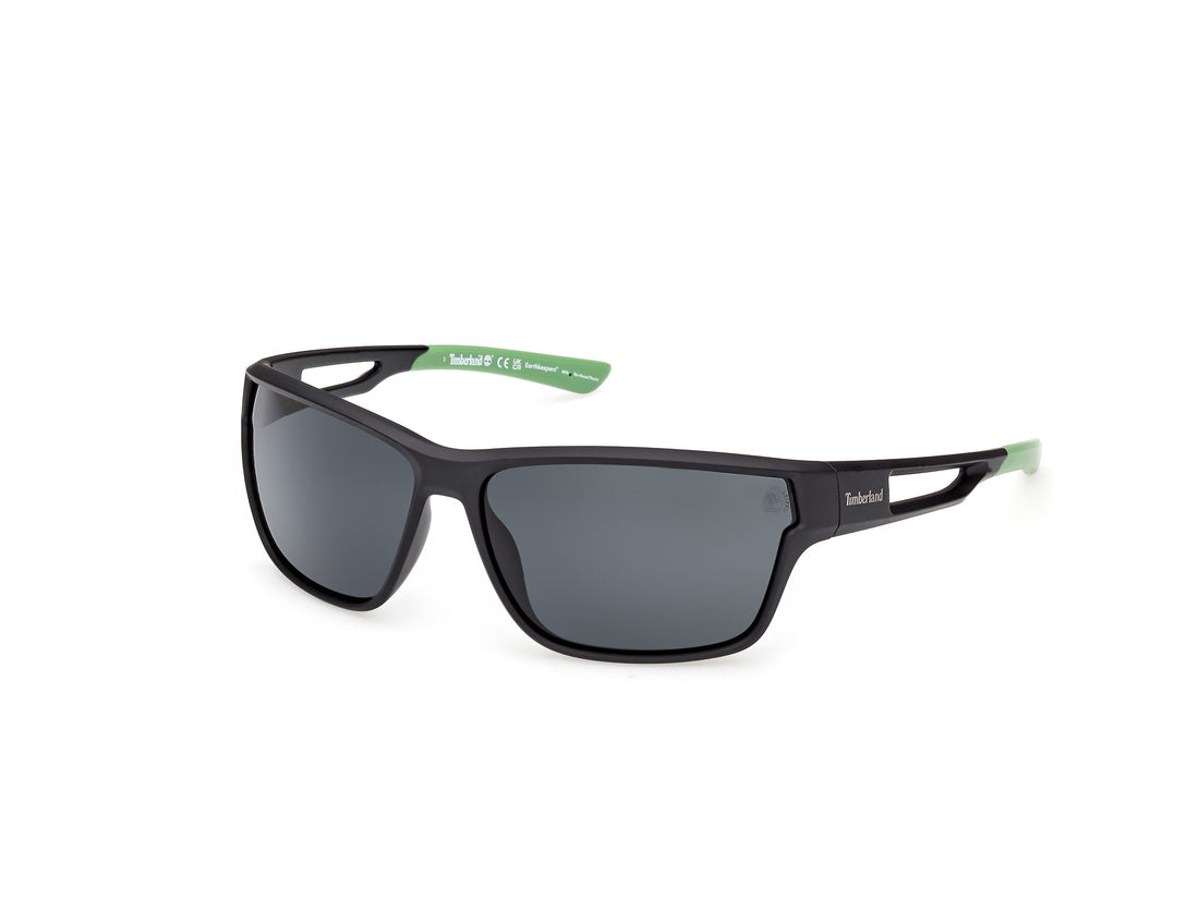 Óculos de sol timberland tb00001 02d negro rectangular masculino tamanho 65mm - Vista principal