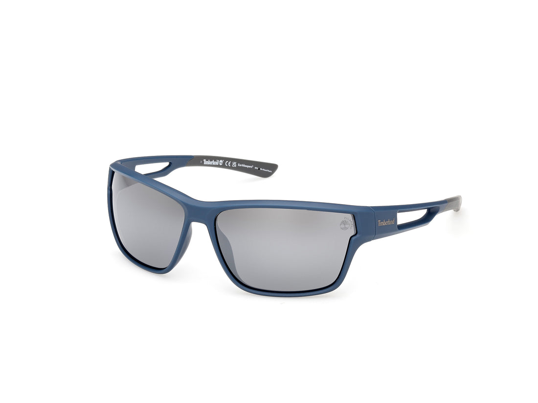 Óculos de sol timberland tb00001 91d azul rectangular masculino tamanho 65mm - Vista principal