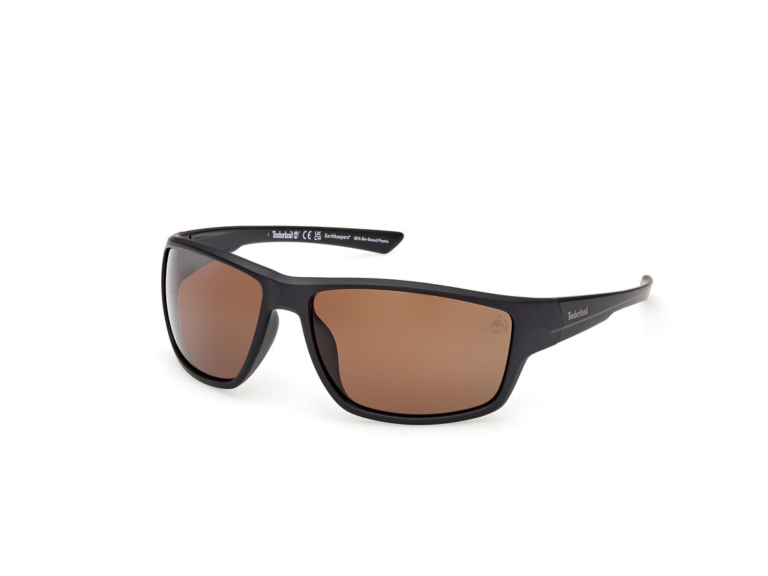 Óculos de sol timberland tb00003 02h negro rectangular masculino tamanho 65mm - Vista principal