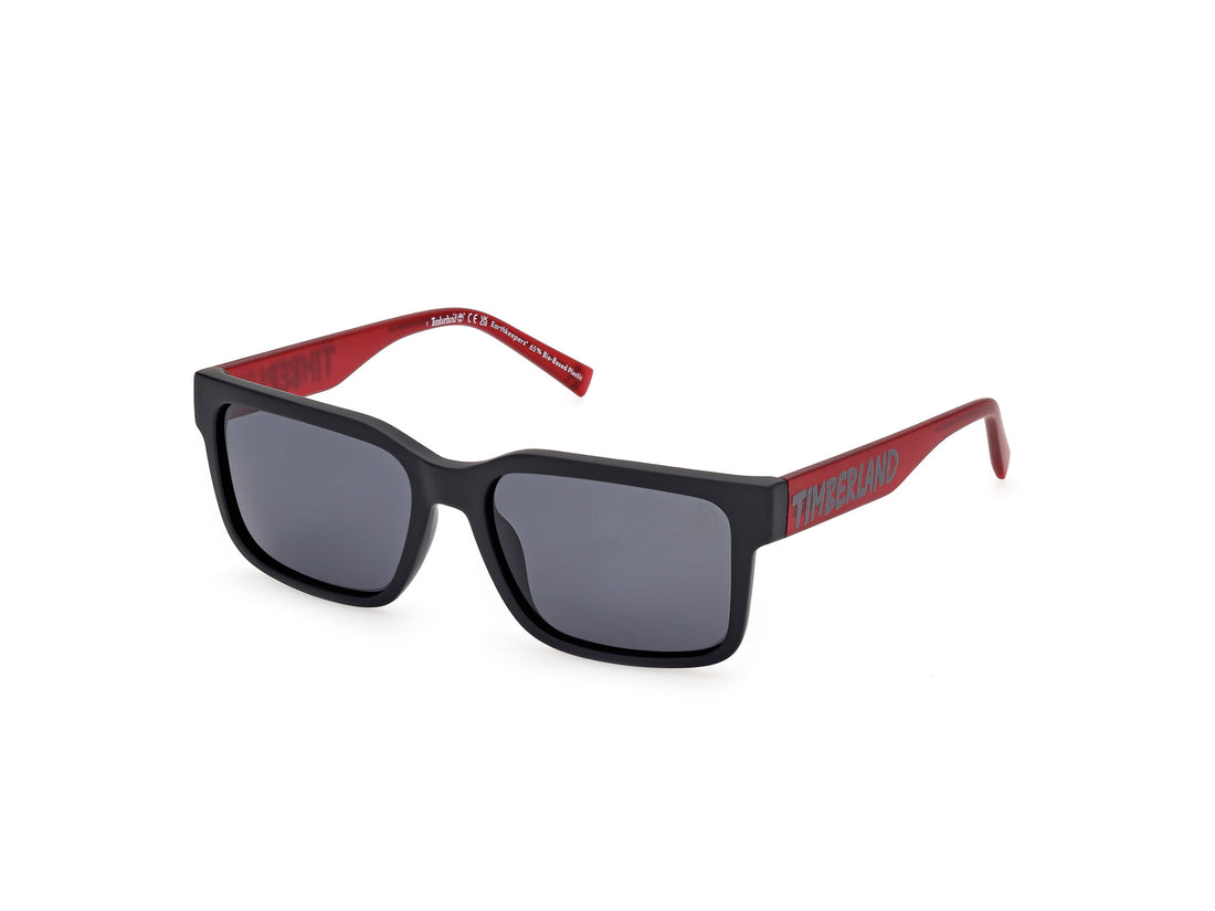 Óculos de sol timberland tb00012 02d negro rectangular infantil tamanho 54mm - Vista principal