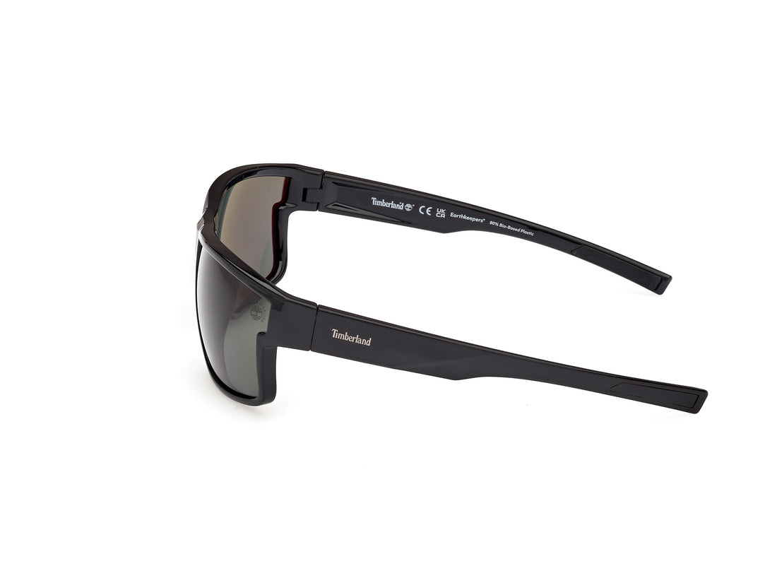 Óculos de sol timberland tb00016 01r negro rectangular masculino tamanho 65mm - Vista de detalhe