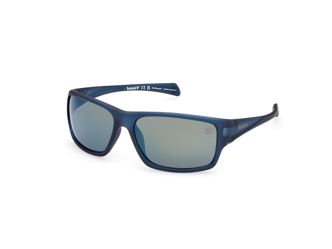 Óculos de sol timberland tb00017 91d azul rectangular masculino tamanho 61mm - Vista principal