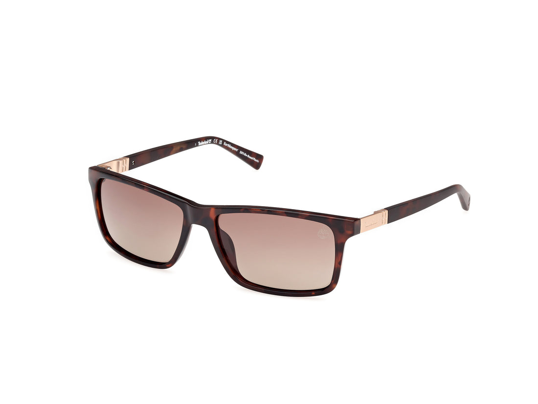 Óculos de sol timberland tb00019 52h havana rectangular masculino tamanho 58mm - Vista principal