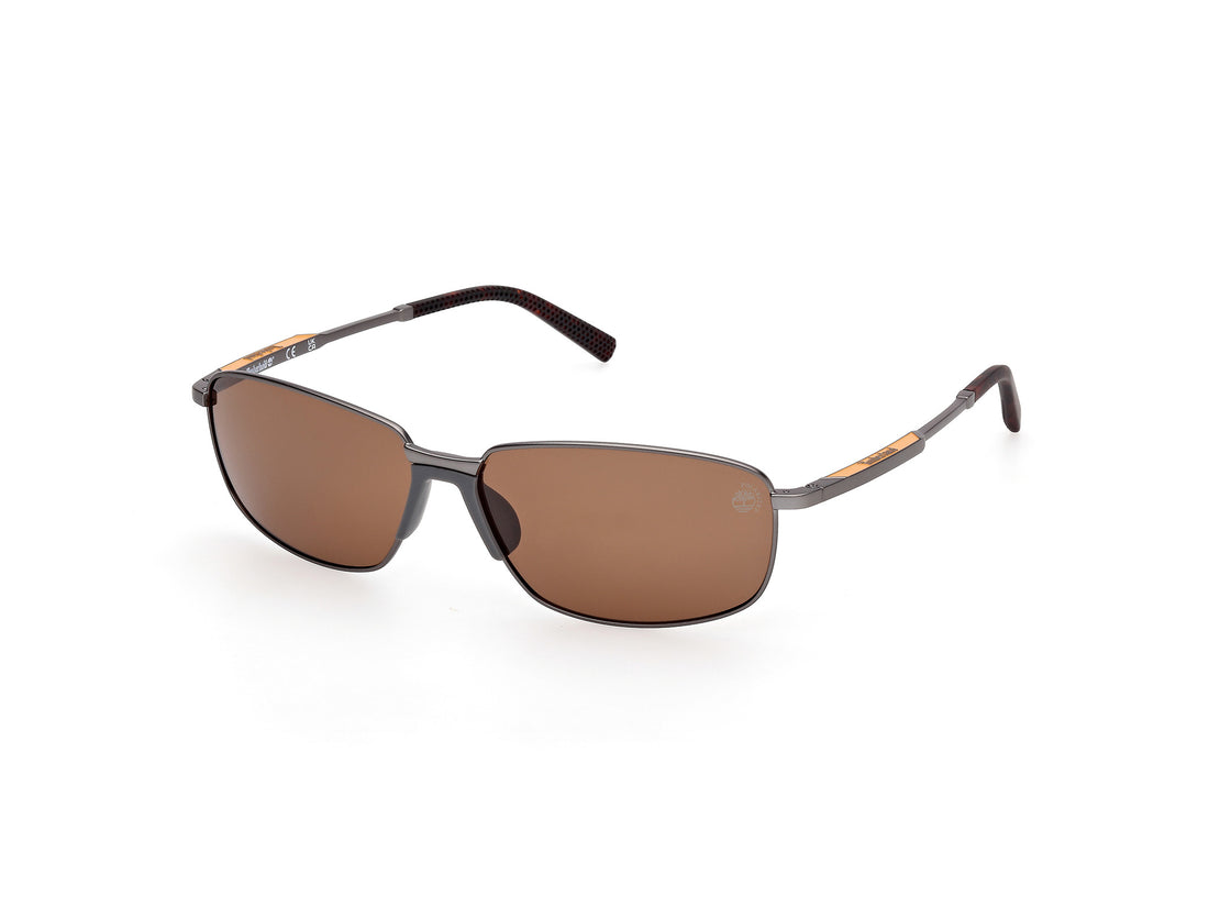 Óculos de sol timberland tb00041 09h plateado rectangular masculino tamanho 61mm - Vista principal