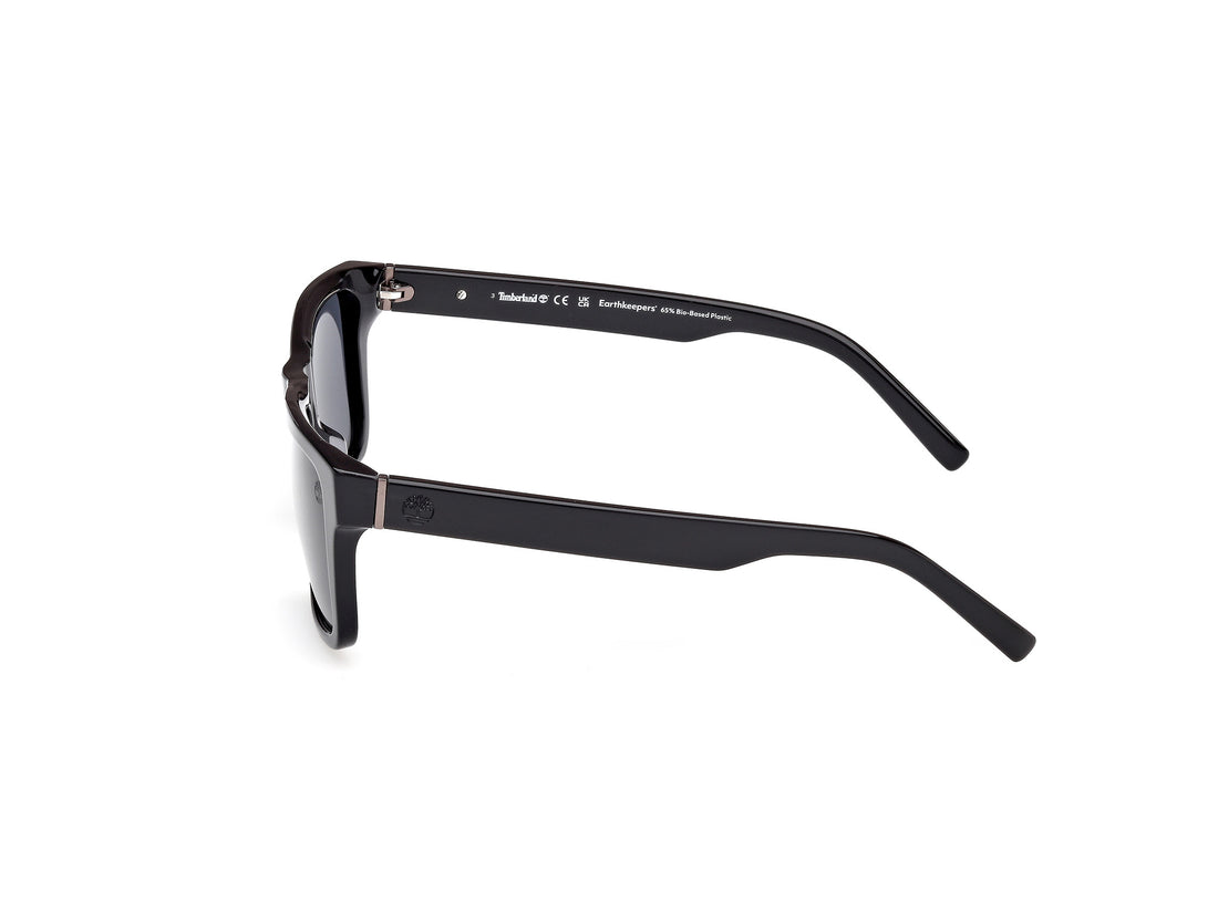 Óculos de sol timberland tb00042 01d negro square masculino tamanho 55mm - Vista de detalhe