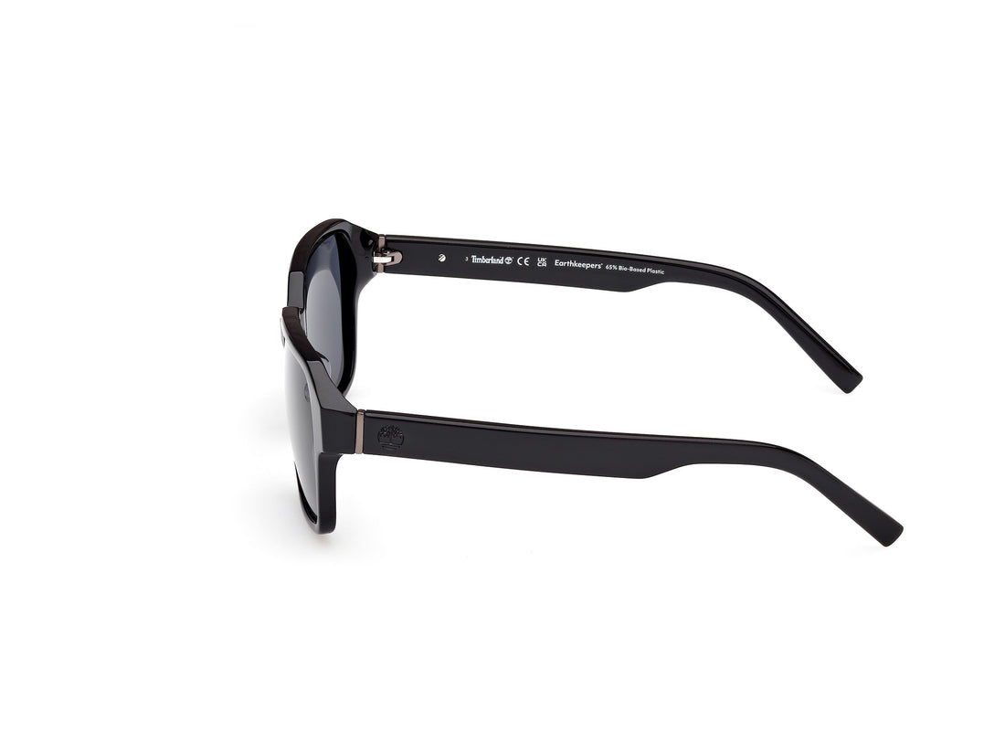 Óculos de sol timberland tb00043 01d negro square masculino tamanho 56mm - Vista de detalhe