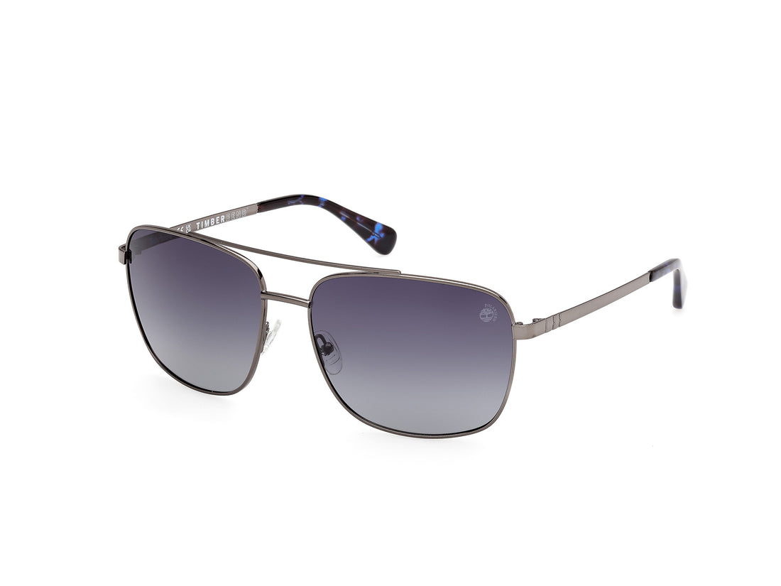 Óculos de sol timberland tb00044 08d plateado navigator masculino tamanho 65mm - Vista principal