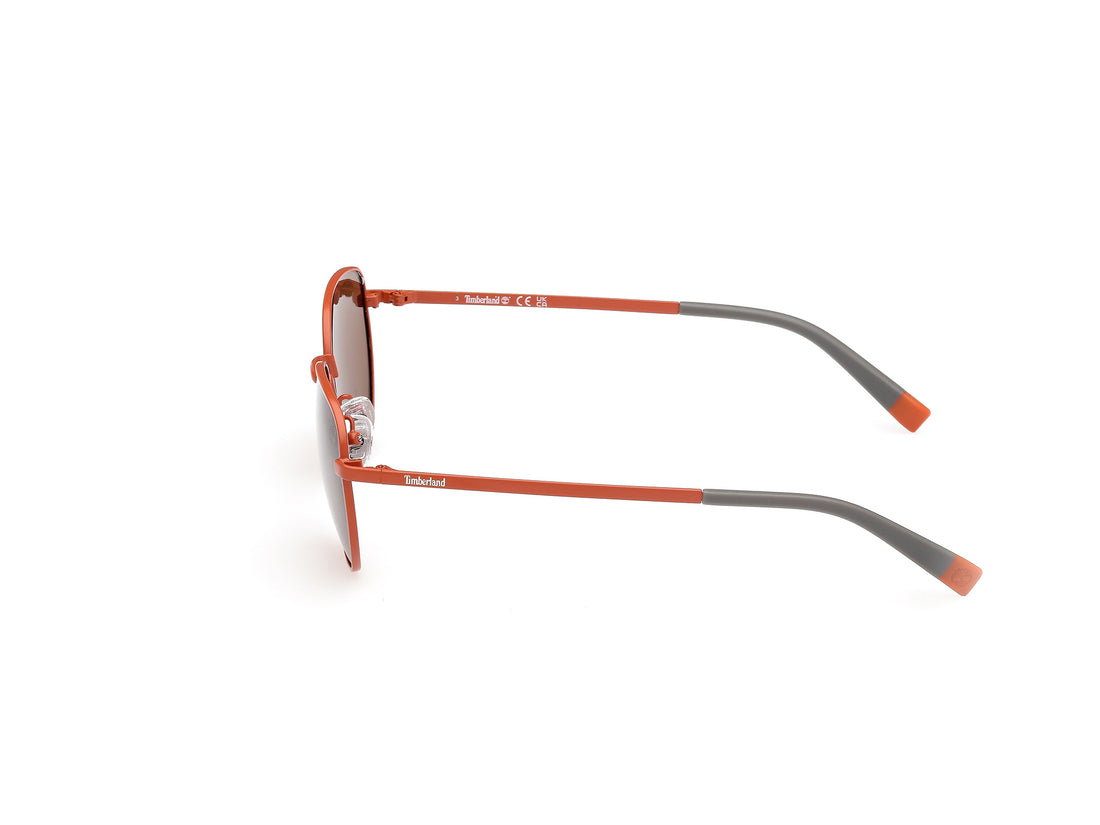 Óculos de sol timberland tb00048 43h naranja round infantil tamanho 53mm - Vista de detalhe