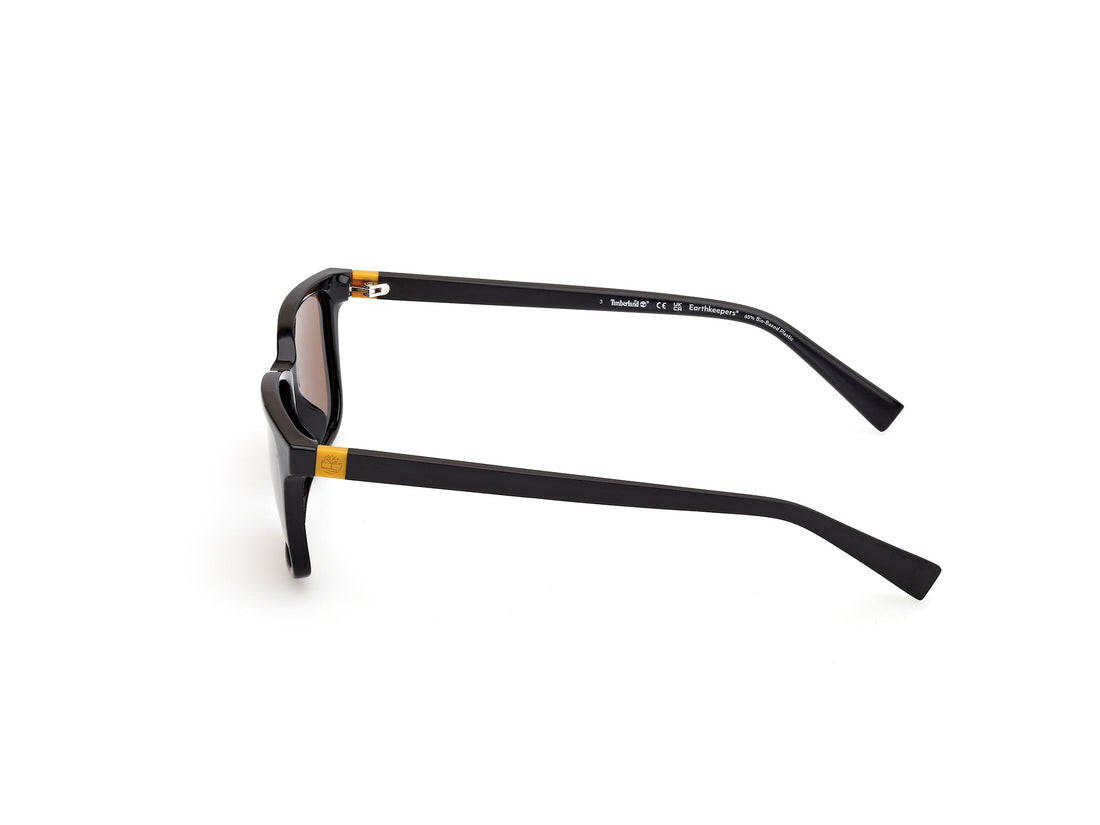 Óculos de sol timberland tb00050 01h negro rectangular infantil tamanho 53mm - Vista de detalhe