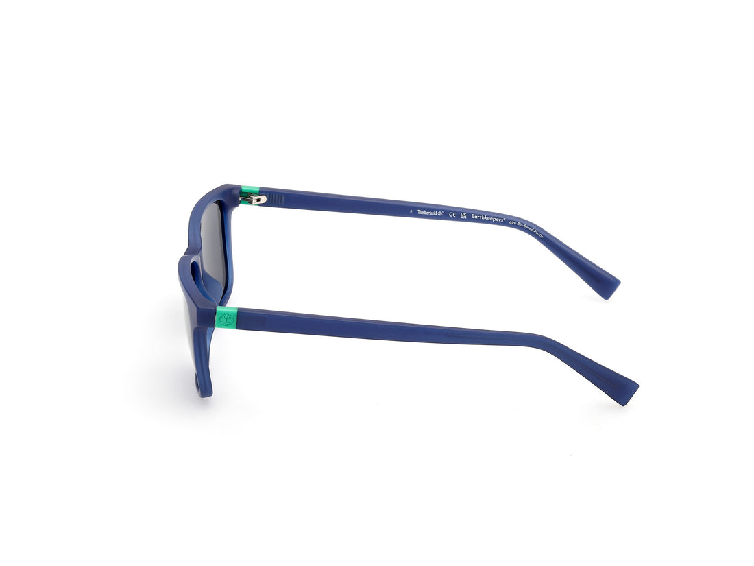 Óculos de sol timberland tb00050 91d azul rectangular infantil tamanho 53mm - Vista de detalhe