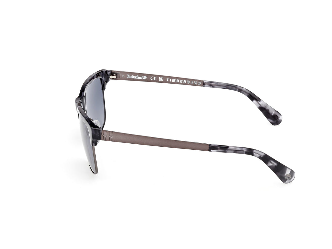 Óculos de sol timberland tb00063 52d havana rectangular masculino tamanho 60mm - Vista de detalhe