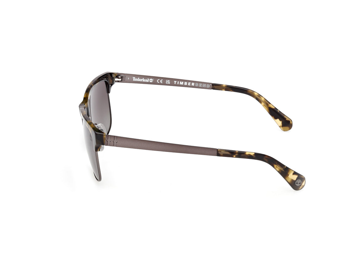 Óculos de sol timberland tb00063 55d havana rectangular masculino tamanho 60mm - Vista de detalhe