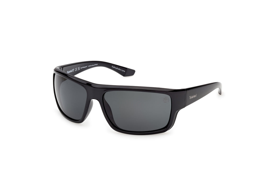 Óculos de sol timberland tb00067 01d negro rectangular masculino tamanho 65mm - Vista principal