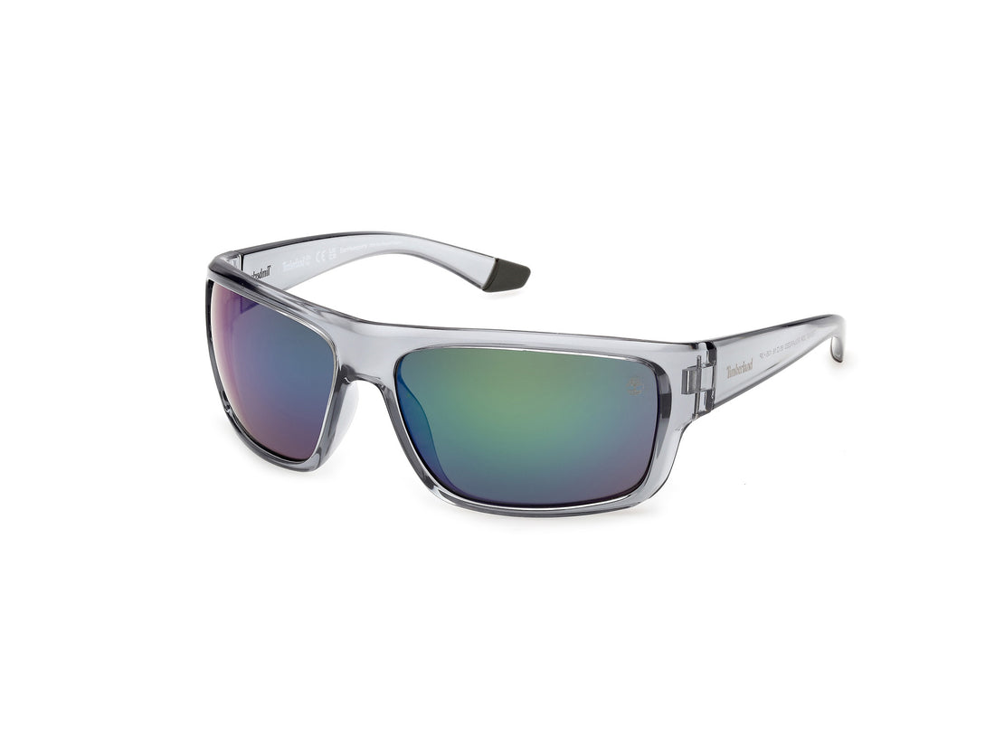 Óculos de sol timberland tb00067 20r gris rectangular masculino tamanho 65mm - Vista principal