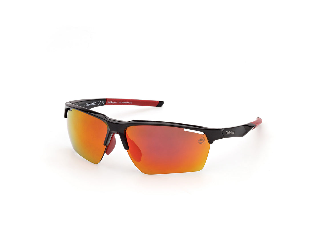 Óculos de sol timberland tb00068 01d negro rectangular masculino tamanho 68mm - Vista principal