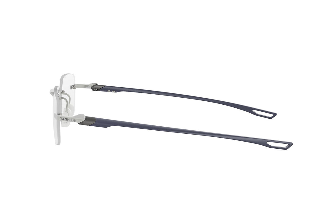 Prescription glasses tag heuer mini vingtsept rimless th50026u 017 silver rectangular masculino size 53mm - Detailed view